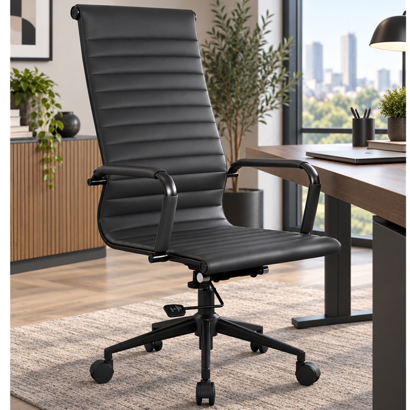 contemporary office chair in office