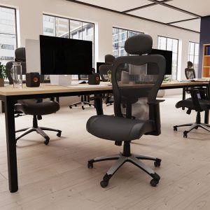 executive office chair mesh back in office