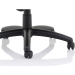 executive office chair in black faux leather