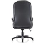 executive office chair in black leather