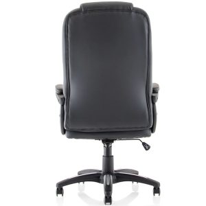 executive office chair in black leather