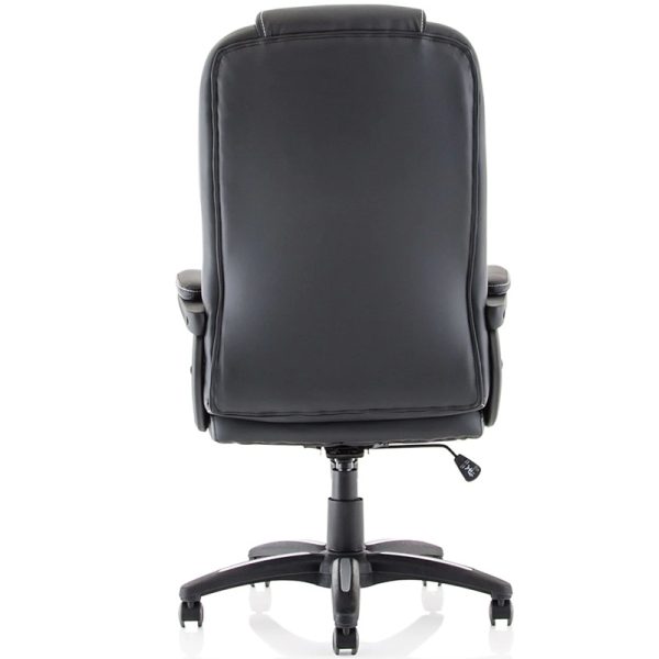 executive office chair in black leather