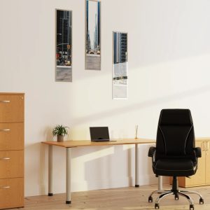 executive office chair black by office desk