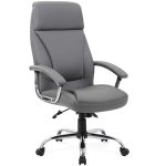 executive office chair grey leather