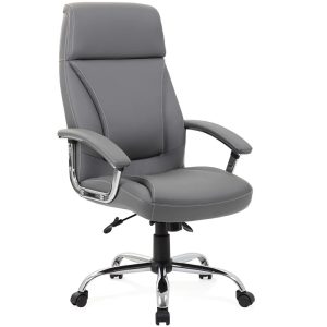 executive office chair grey leather