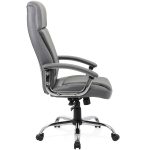 executive office chair grey side view