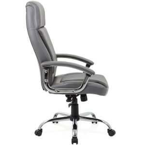executive office chair grey side view