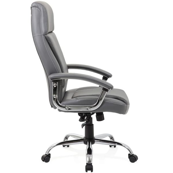 executive office chair grey side view