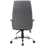 executive office chair grey back view