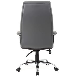 executive office chair grey back view