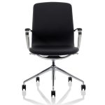 executive office chair in black front view