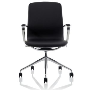 executive office chair in black front view