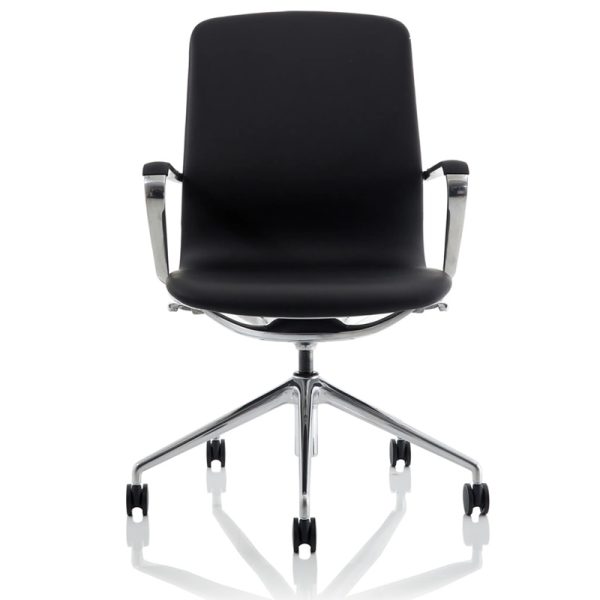 executive office chair in black front view