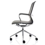 executive office chair black side view