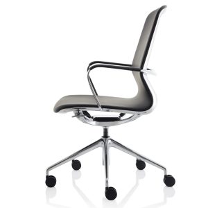 executive office chair black side view