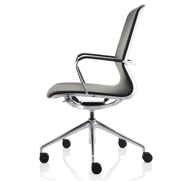 executive office chair black side view