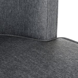 grey fabric accent chair