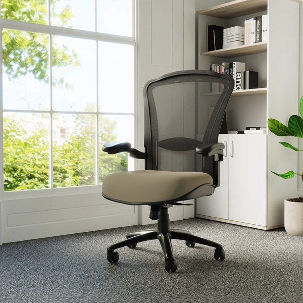 heavy duty office chair black mesh