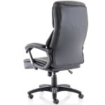 leather executive office chair back view