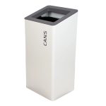 office recycling bin white for cans