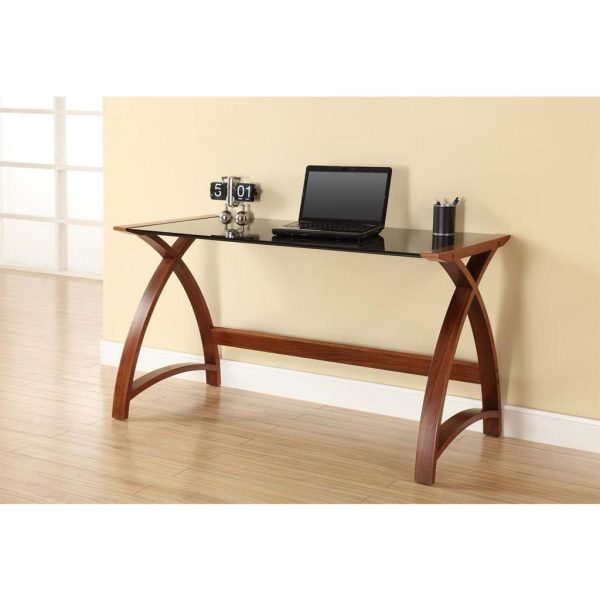 Computer Desk Forme Worktable Walnut/Black 1300 - Image 2