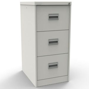 traffic white filing cabinet with 3 drawers