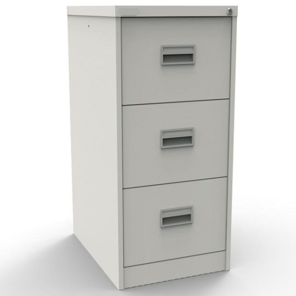 traffic white filing cabinet with 3 drawers