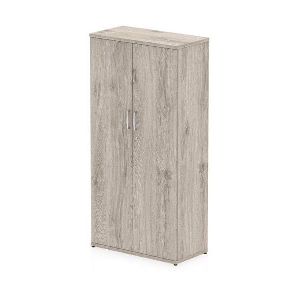 office cupboard in grey oak finish