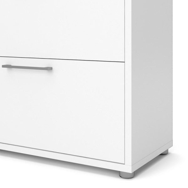 Alexis Office Storage Unit With 2 Drawers and 2 File Drawers White - Image 6