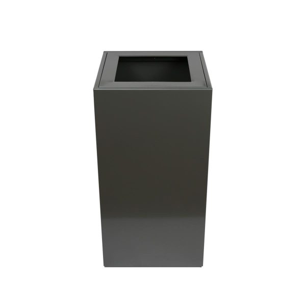 black office recycling bin