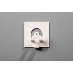 designer coat hook white