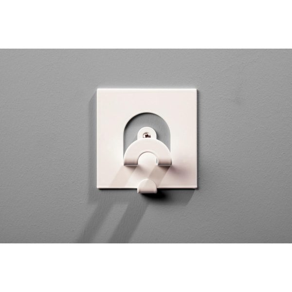 designer coat hook white