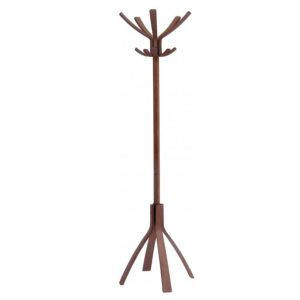bistro style coat stand in dark wood