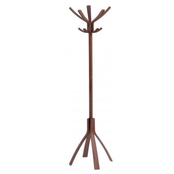 bistro style coat stand in dark wood