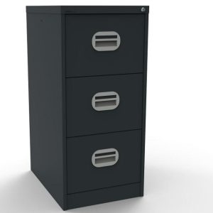 office filing cabinet anthracite with 3 drawers