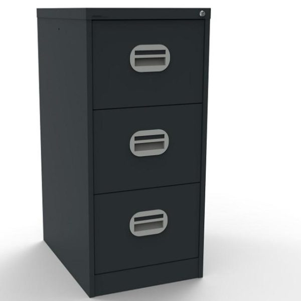 office filing cabinet anthracite with 3 drawers