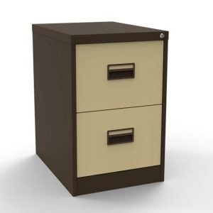 brown beige filing cabinets with 2 drawers