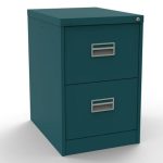 ocean cobalt filing cabinet with 2 drawers