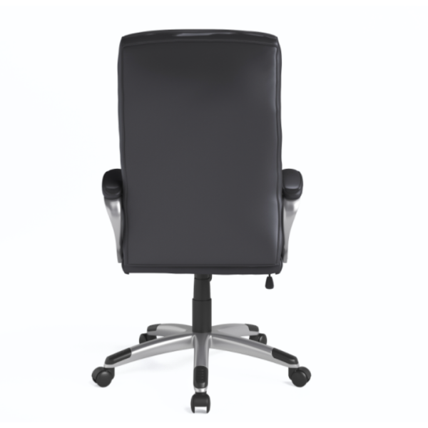 Office Chair Hartfield Black Leather - Image 3