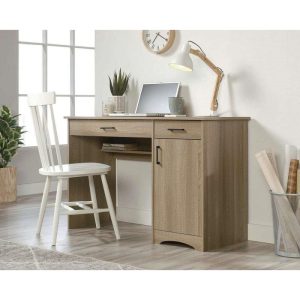 oak home office workstation