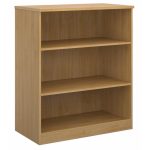 office bookcase beech with 2 shelves