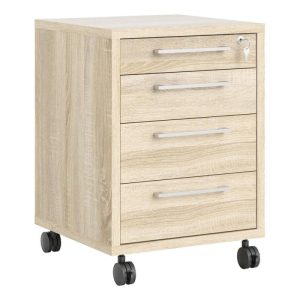 4 drawer mobile office desk pedestal