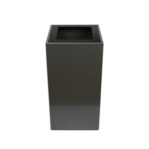 square grey office recycling bin