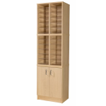 cupboard top mail sorter 24 space pigeon hole unit with cupboard.