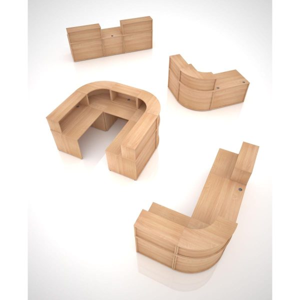 Arizona Reception Desk Modular Corner Hutch Unit - Image 4