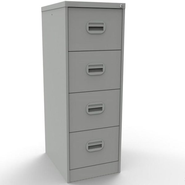 Office Filing Cabinet Connect 4 Drawer Light Grey