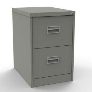 goose grey filing cabinet with 2 drawers