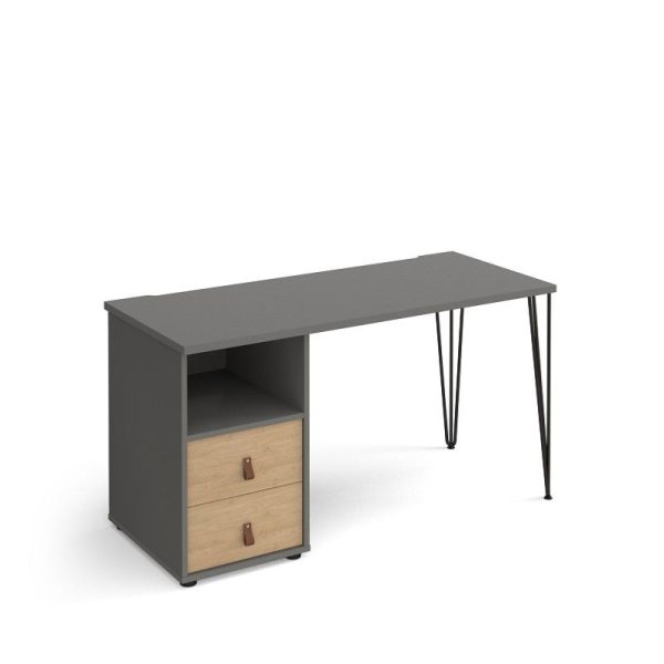 Home Office Desk Trent 1400 With Pedestal And Drawers - Image 7