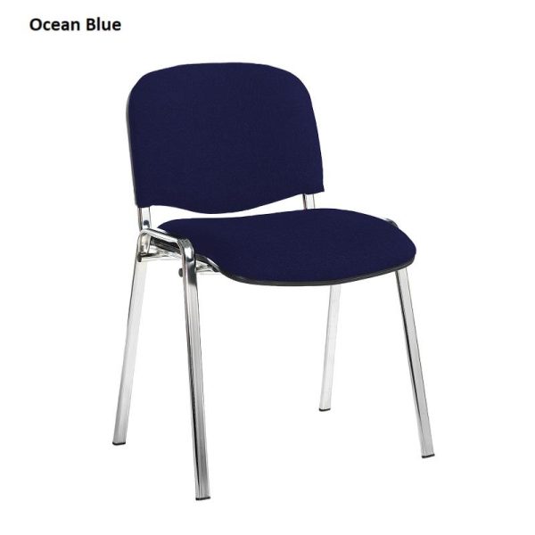 Conference/Meeting Chair Aquarius Chrome Frame And No Arms Fabric Choices 2 - Image 6