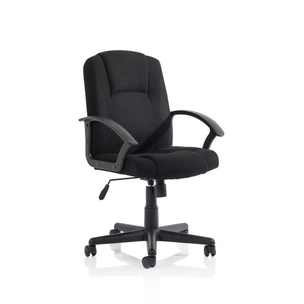 Executive Medium Back Managers Office Chair Belle Blue, Black, Charcoal Fabric Or Leather - Image 5
